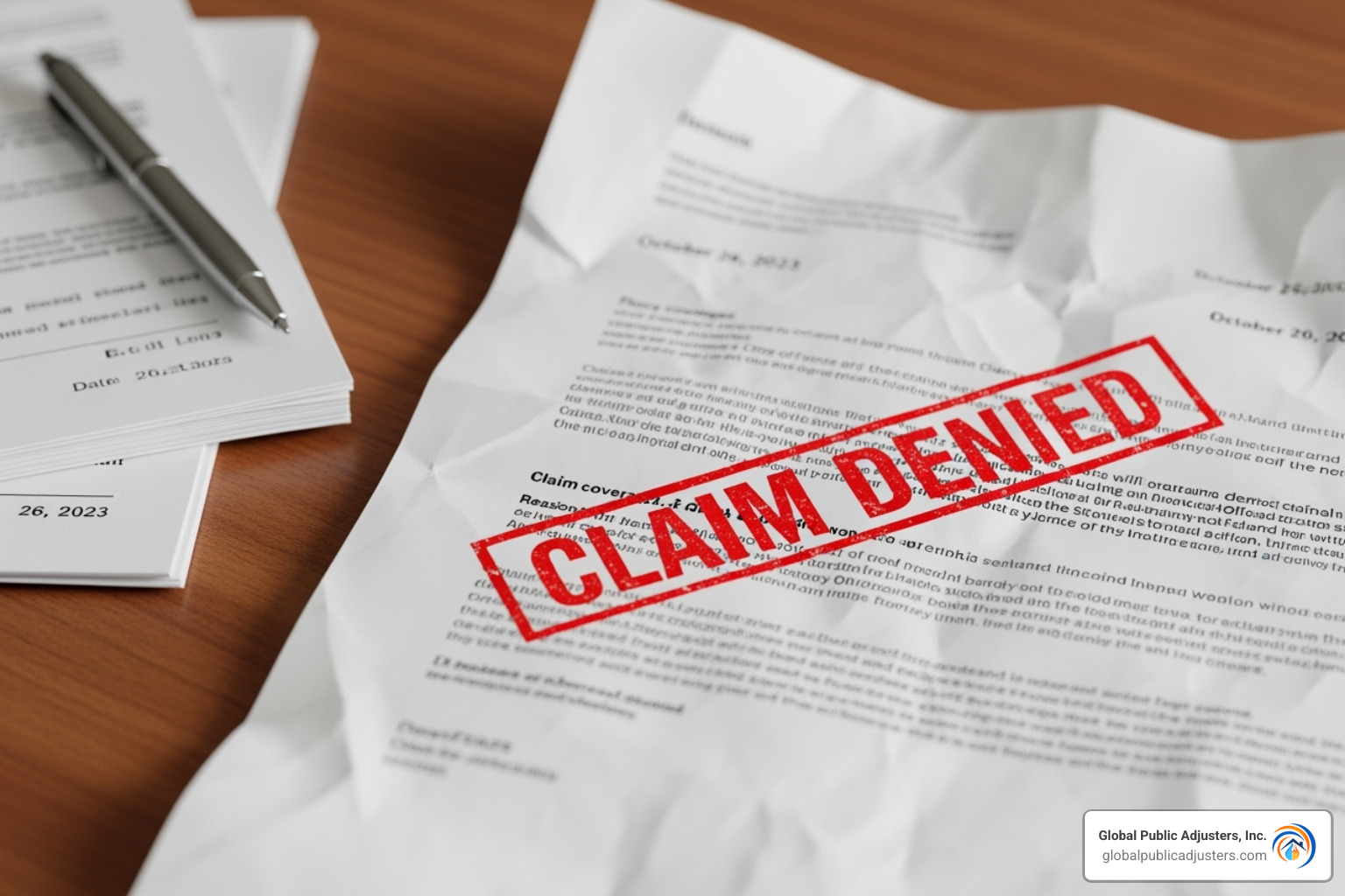 denied insurance claim letter - Orlando public adjuster