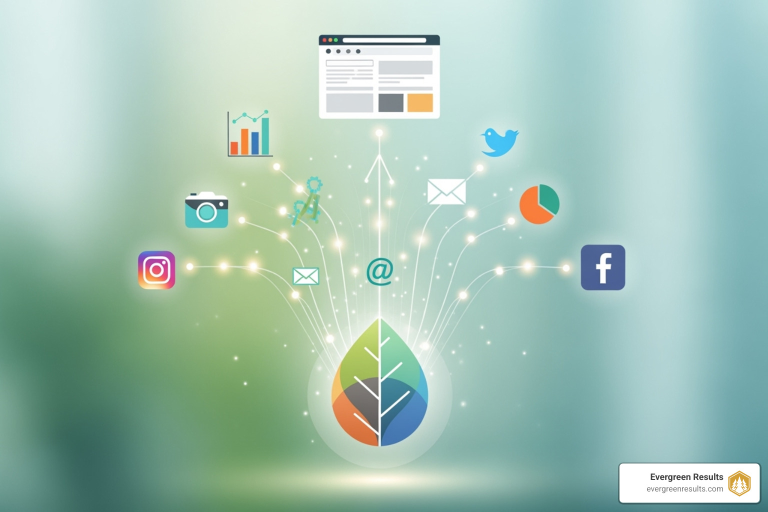 Infographic explaining the 5 phases of wellness marketing - online marketing for wellness centers
