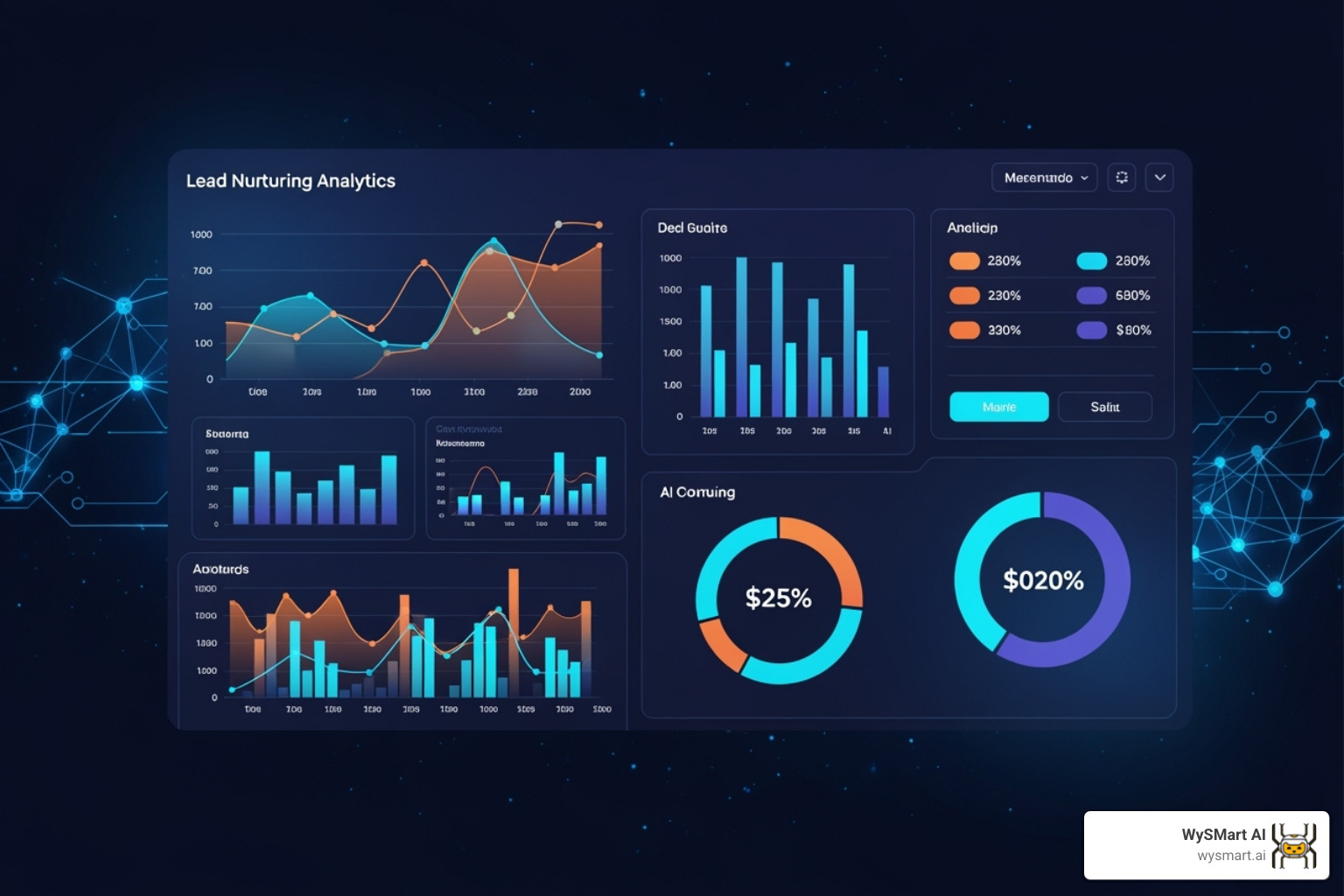 Image of a dashboard showcasing WySMart AI lead nurturing analytics - AI-driven lead nurturing Image of a dashboard showcasing WySMart AI lead nurturing analytics - AI-driven lead nurturing