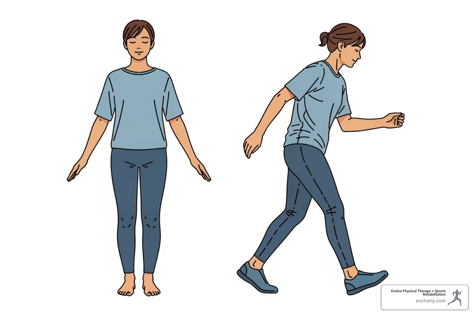 Illustrating the difference between static and dynamic balance - Physical therapy for balance
