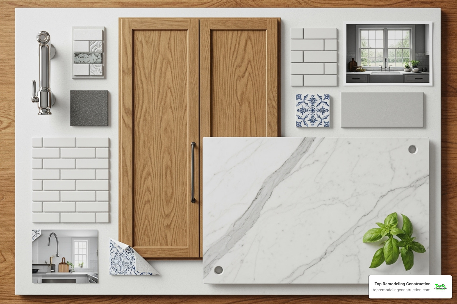 kitchen design mood board with swatches for cabinets, countertops, and backsplash - kitchen remodel planning kitchen design mood board with swatches for cabinets, countertops, and backsplash - kitchen remodel planning