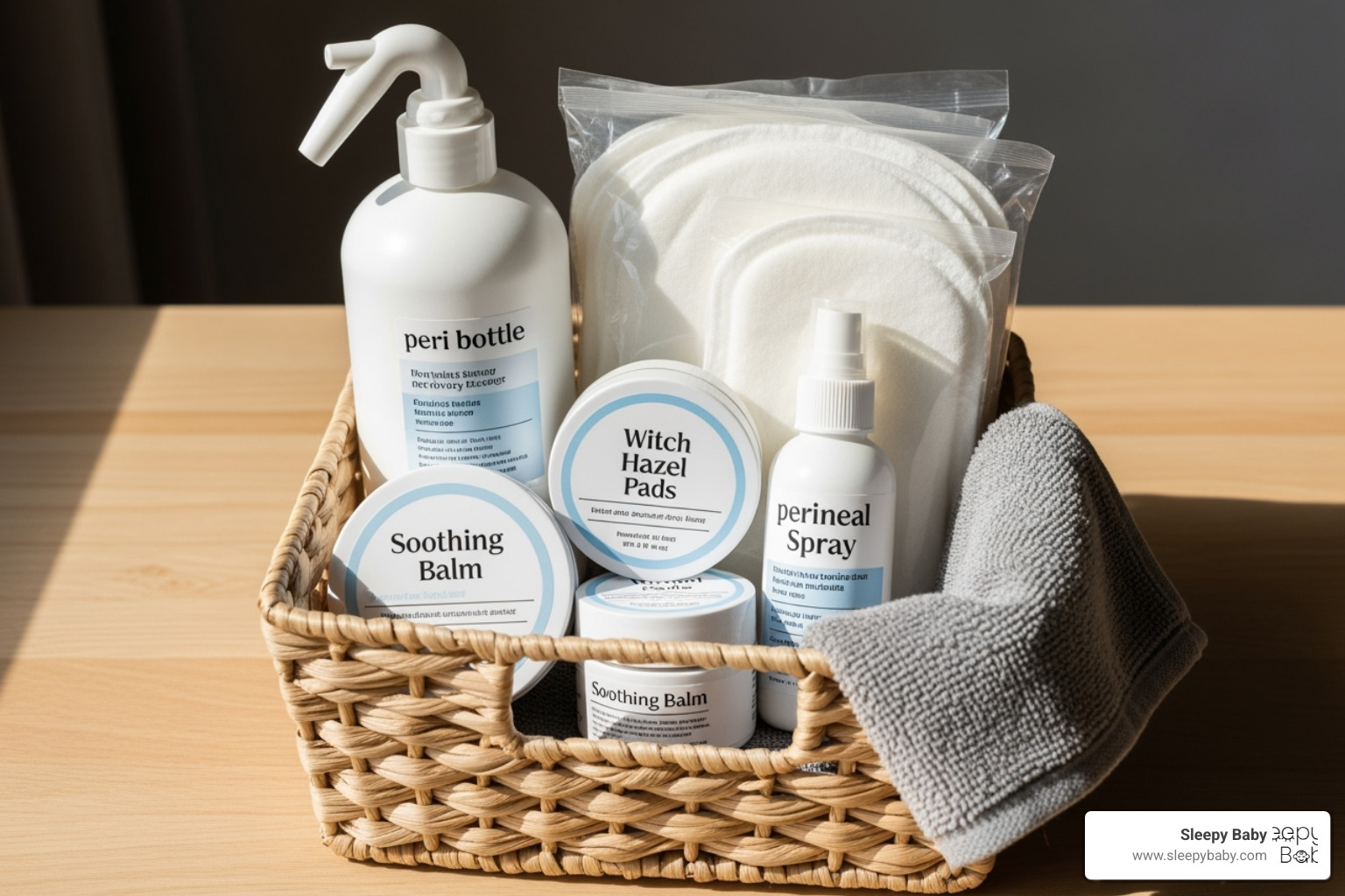 postpartum recovery kit basket - baby registry essentials
