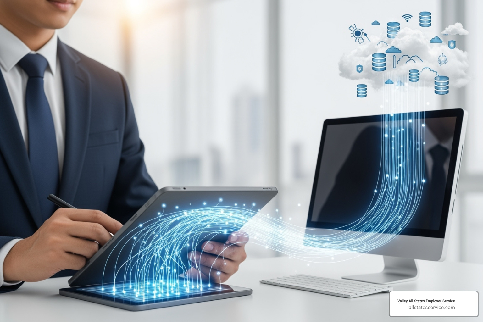 E-Verify logo and its connection to Form I-9, showing data flow from employee to employer to government databases - filling out an i 9 employer E-Verify logo and its connection to Form I-9, showing data flow from employee to employer to government databases - filling out an i 9 employer