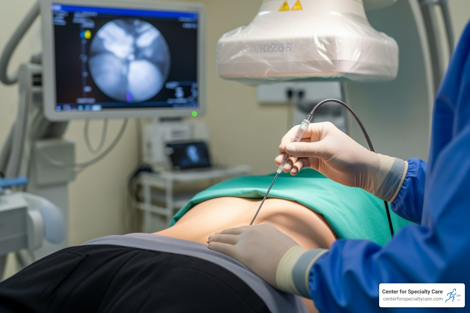 Steps of the Intracept procedure - vertebrogenic low back pain