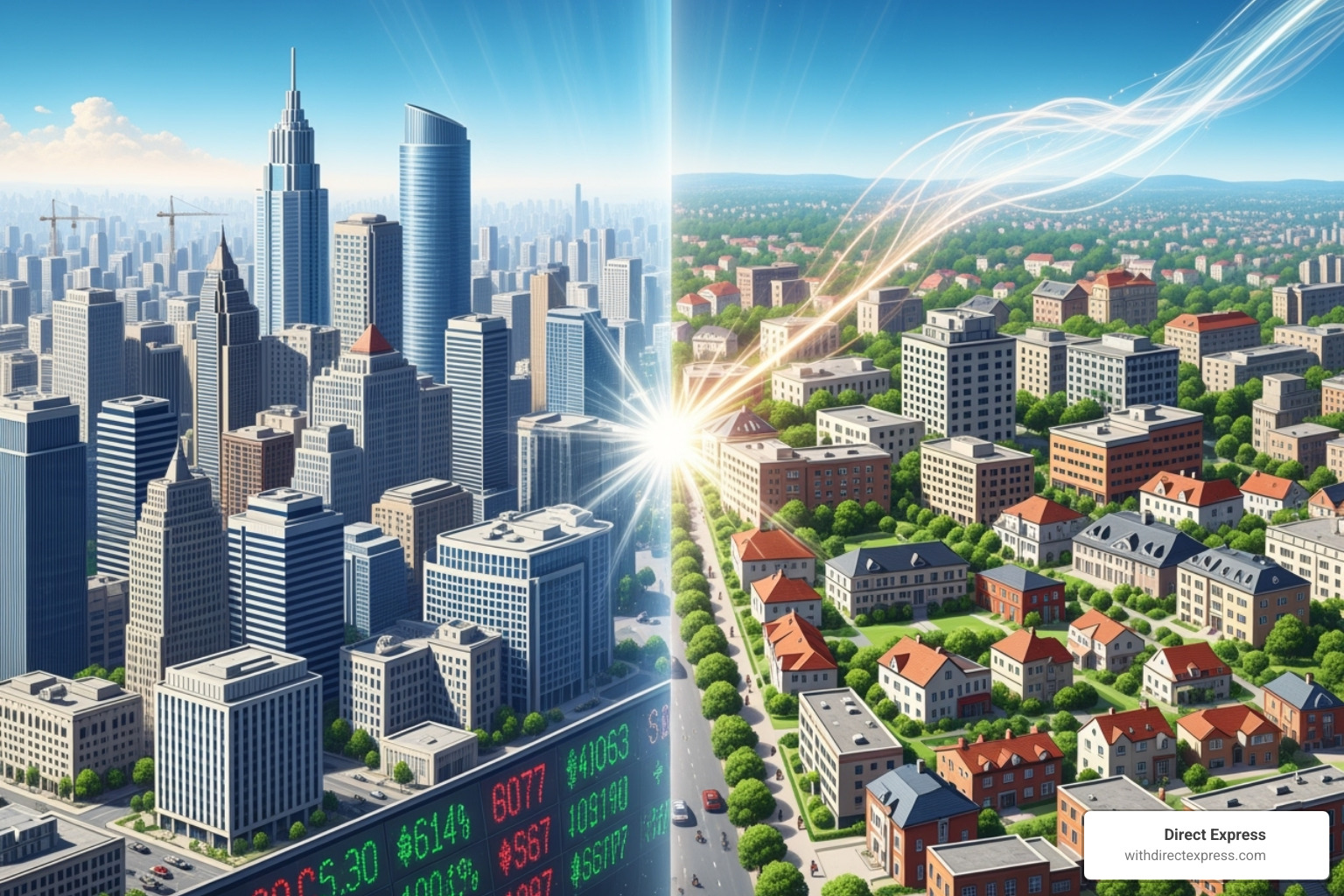 flowchart showing how economic factors like interest rates and employment influence the housing market - Real estate market analysis