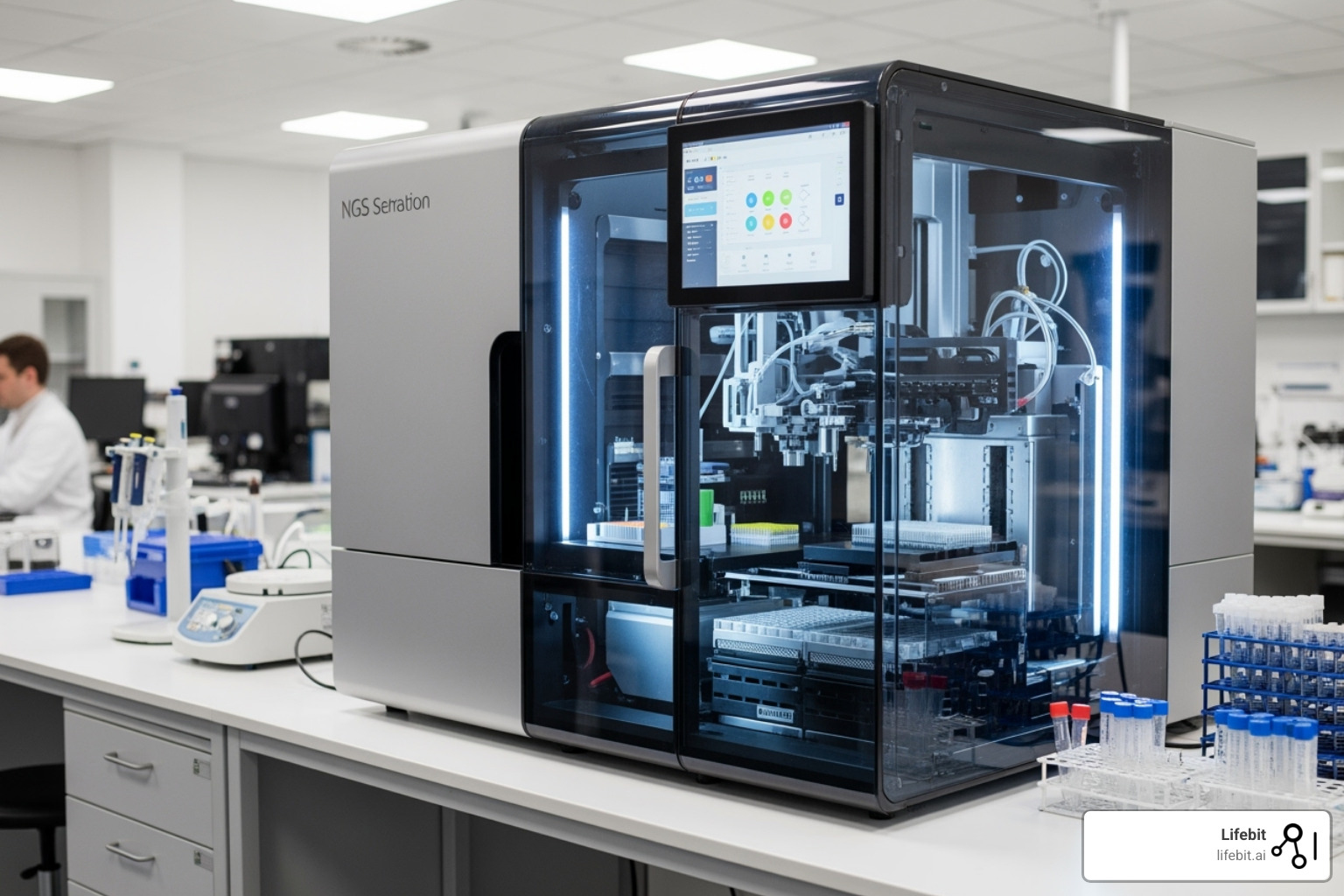 modern NGS sequencer machine - next generation sequence testing