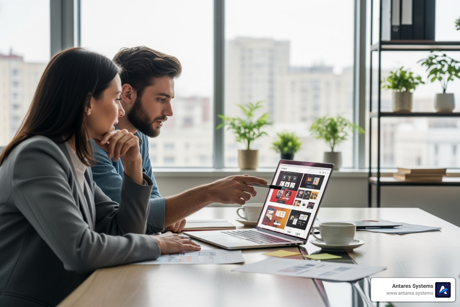 Image of a designer collaborating with a client - website designer san antonio