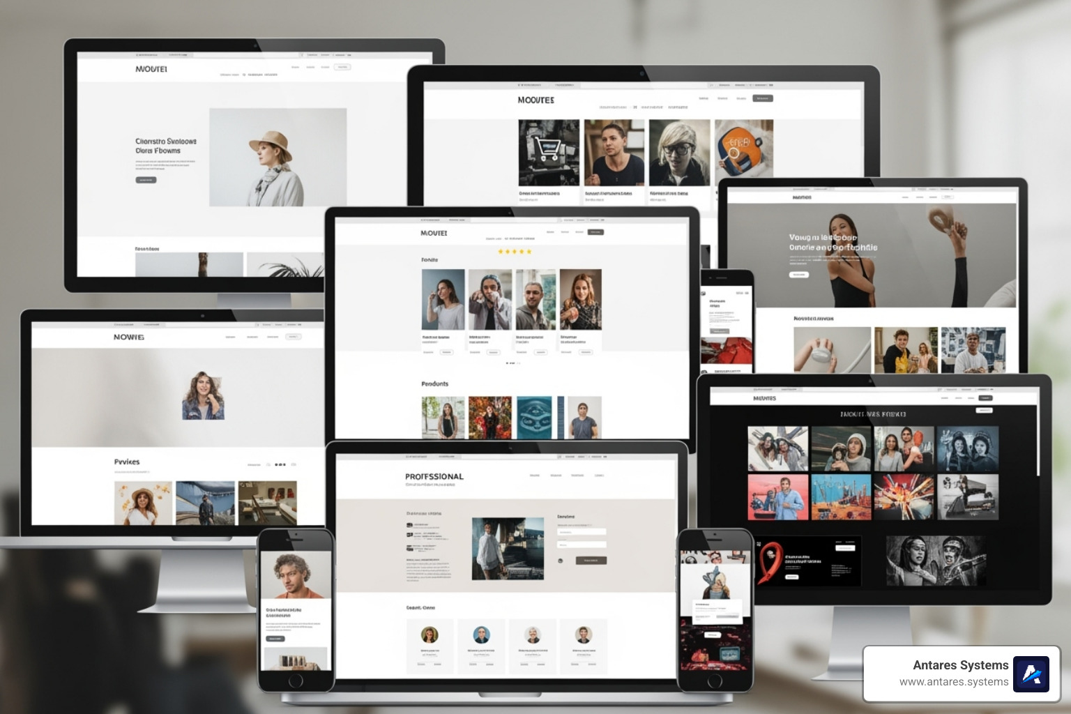 collage of website styles - local web designer near me collage of website styles - local web designer near me