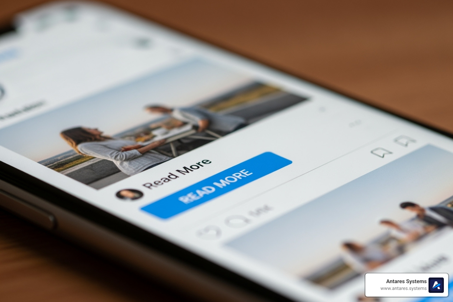 Social media post with a clear call-to-action linking to a blog post - how to boost seo with social media for small business Social media post with a clear call-to-action linking to a blog post - how to boost seo with social media for small business