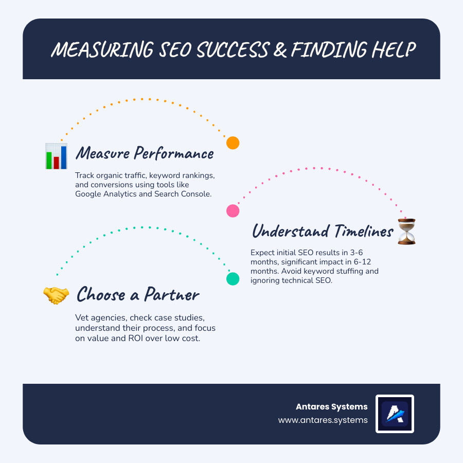 dashboard showing Google Analytics data - seo for small business infographic infographic-line-3-steps-blues-accent_colors