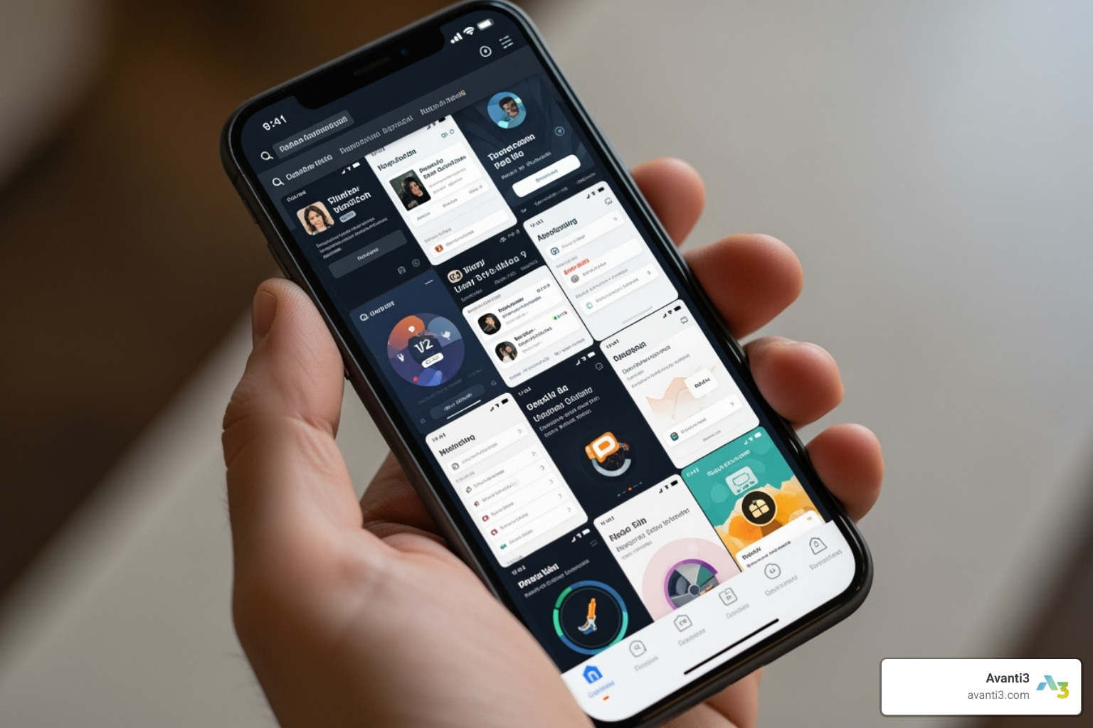 Various fintech applications on a smartphone - Blockchain powered fintech Various fintech applications on a smartphone - Blockchain powered fintech