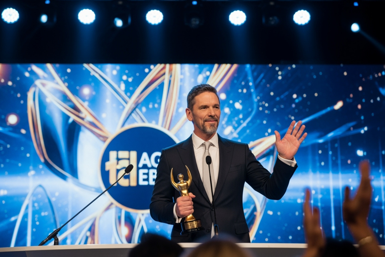 Eric Bana accepting an award - eric bana