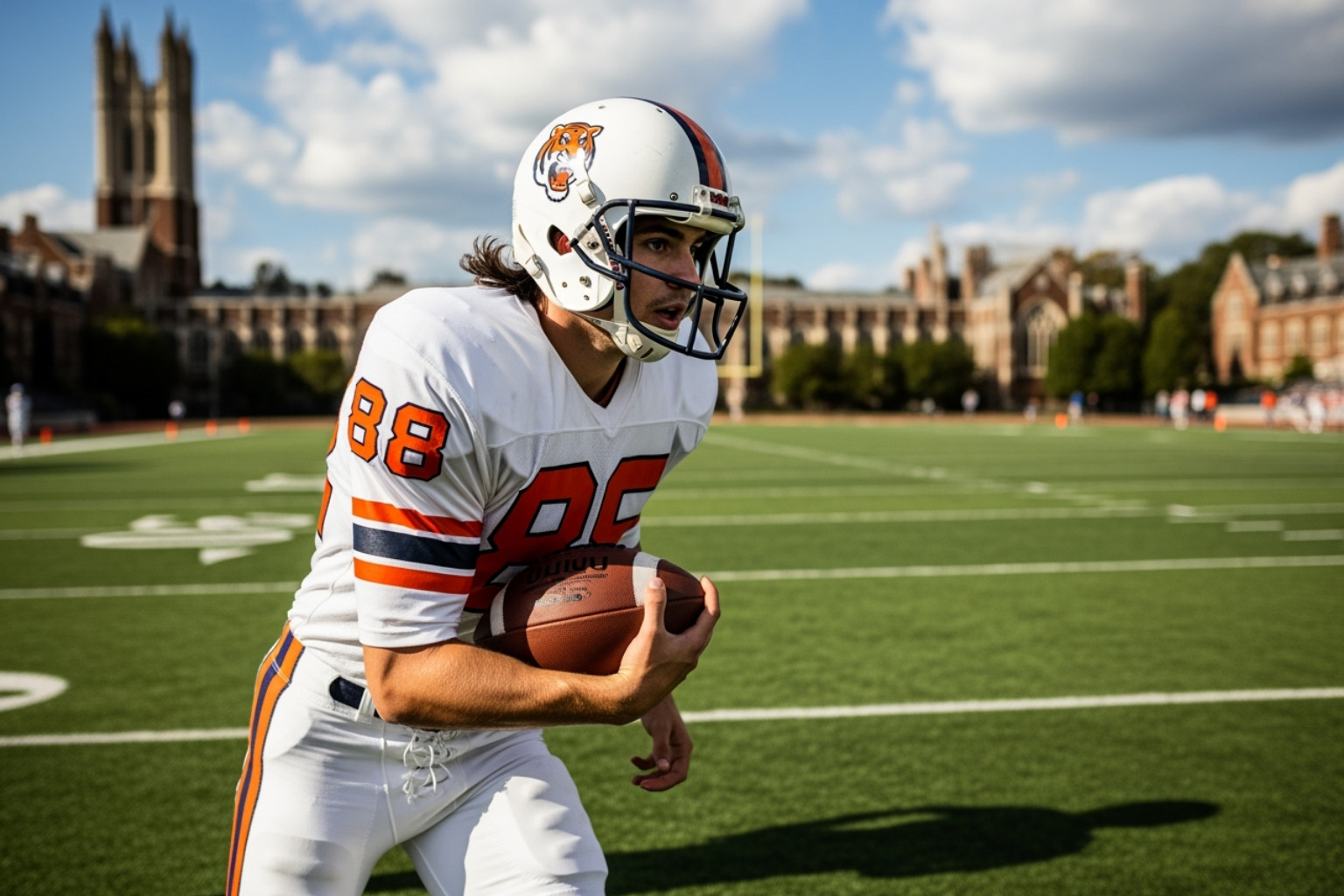 Dean Cain playing football for Princeton University - dean cain