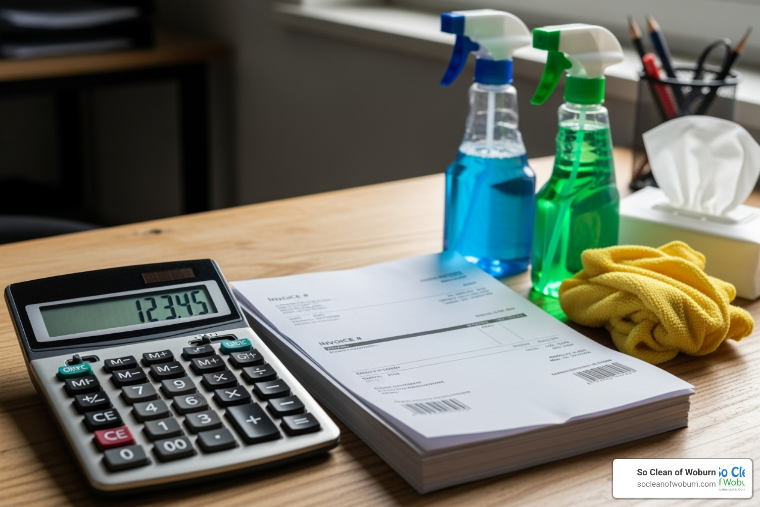 calculator with invoices and cleaning supplies - how to price office cleaning services calculator with invoices and cleaning supplies - how to price office cleaning services