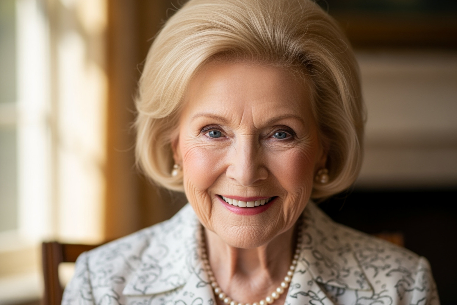 A recent, smiling Barbara Eden - barbara eden