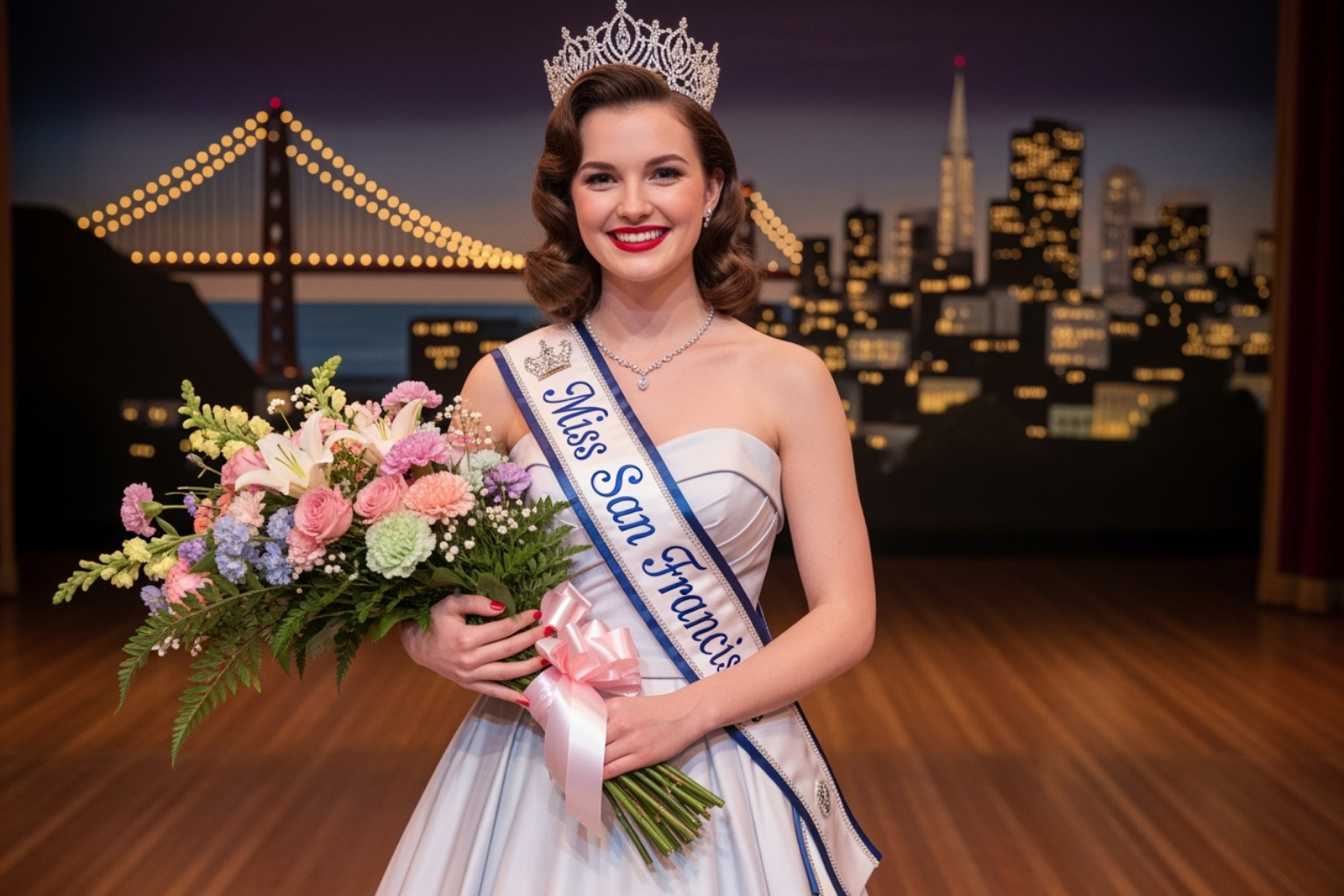 young Barbara Eden as Miss San Francisco - barbara eden
