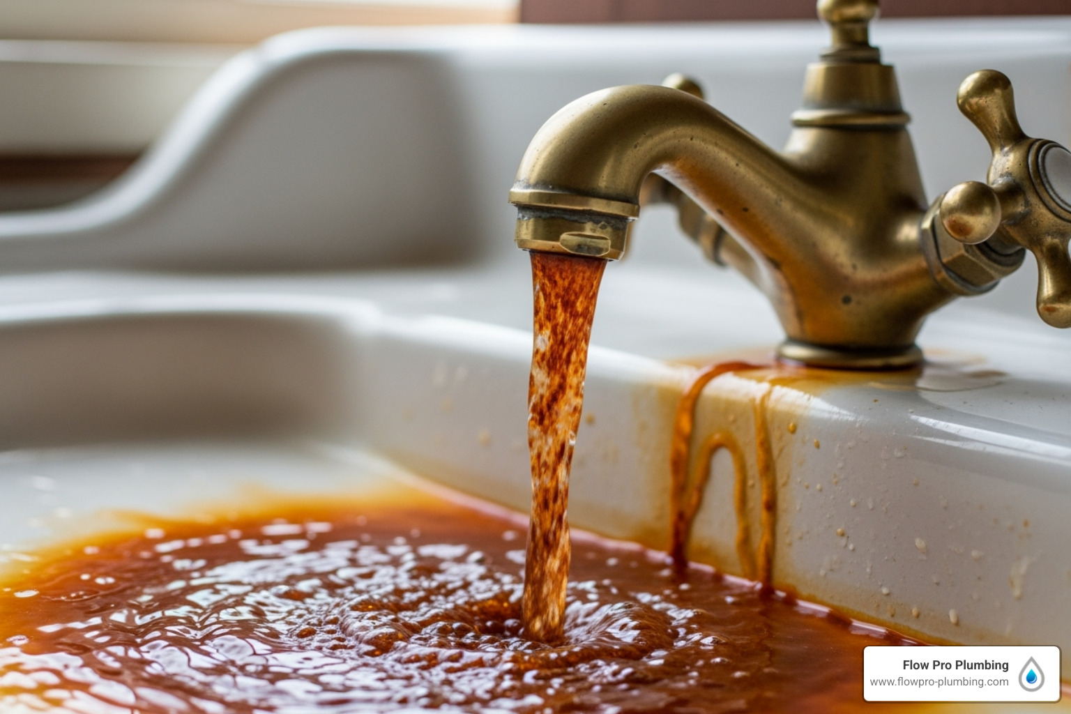 of rusty water coming from a faucet - water heater replacement Brentwood of rusty water coming from a faucet - water heater replacement Brentwood