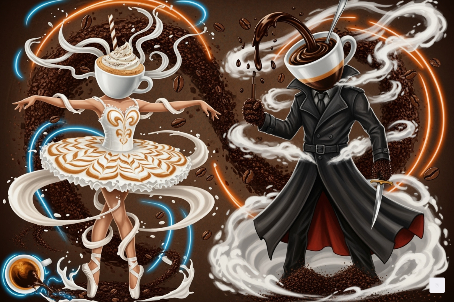 Ballerina Cappuccina and Cappuccino Assassino - italian brainrot