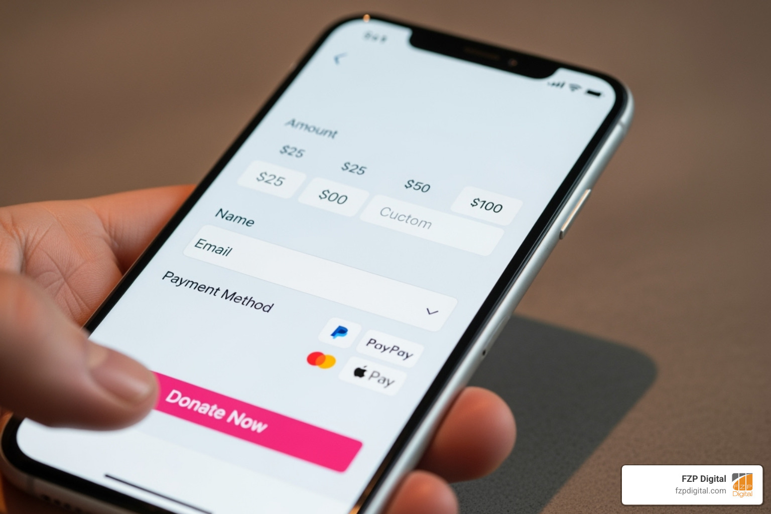Donation form on mobile device - how to build a nonprofit website on wordpress Donation form on mobile device - how to build a nonprofit website on wordpress