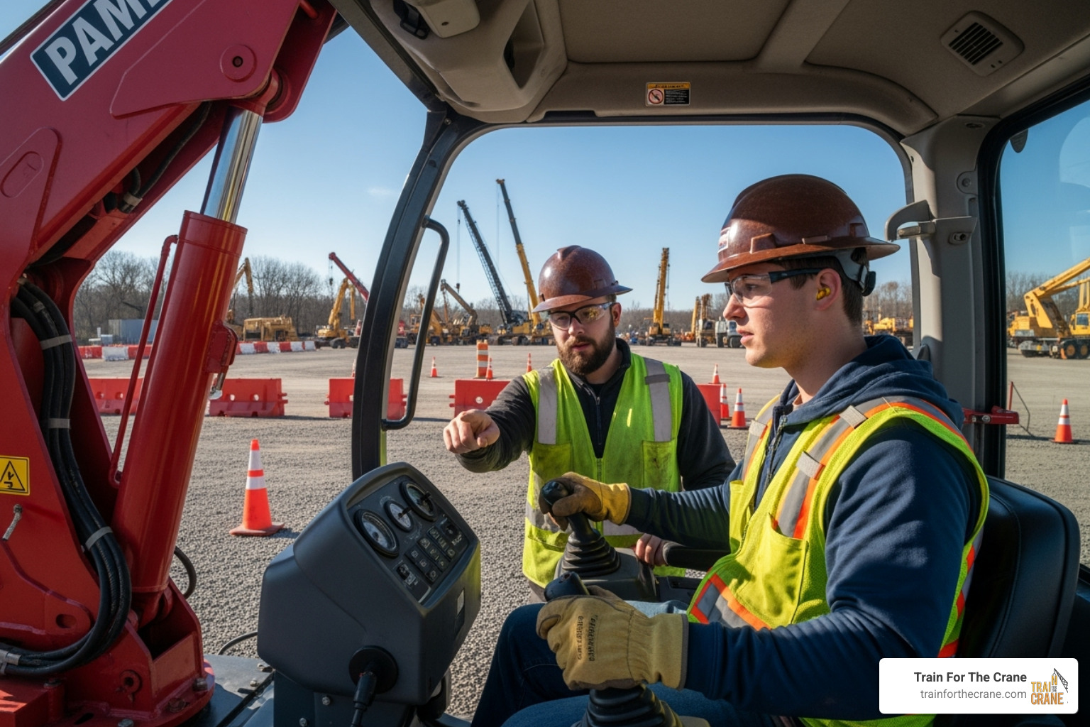 hands-on practical training session - articulating crane training
