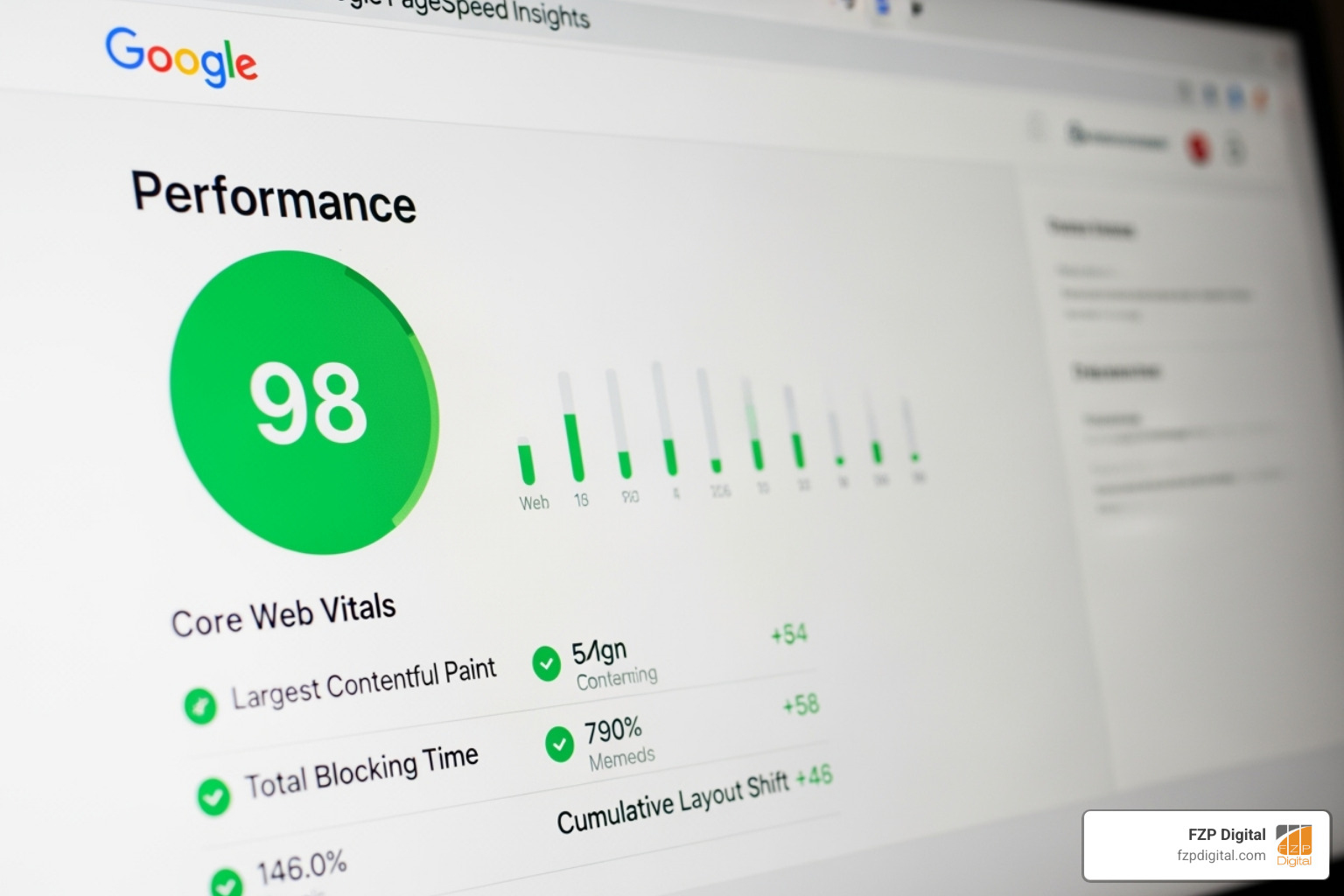 Google PageSpeed Insights report with a high score - wordpress website designing company Google PageSpeed Insights report with a high score - wordpress website designing company