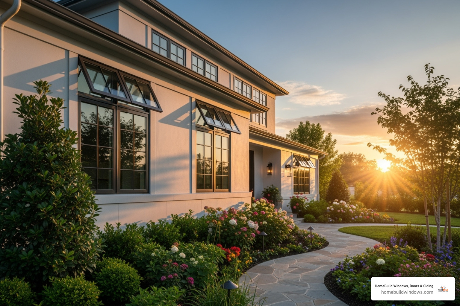 beautiful home exterior featuring several awning windows - how much to replace awning windows beautiful home exterior featuring several awning windows - how much to replace awning windows