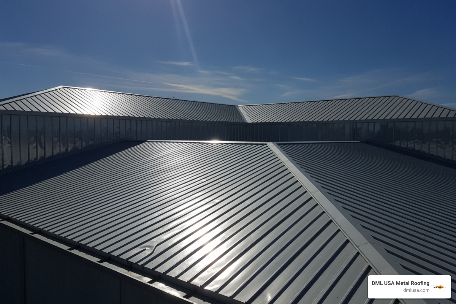 cool roof reflecting sunlight - commercial metal roof restoration company near me