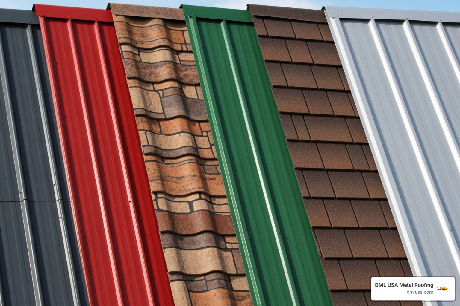 various metal roof panel types and colors - replace shed roof with metal