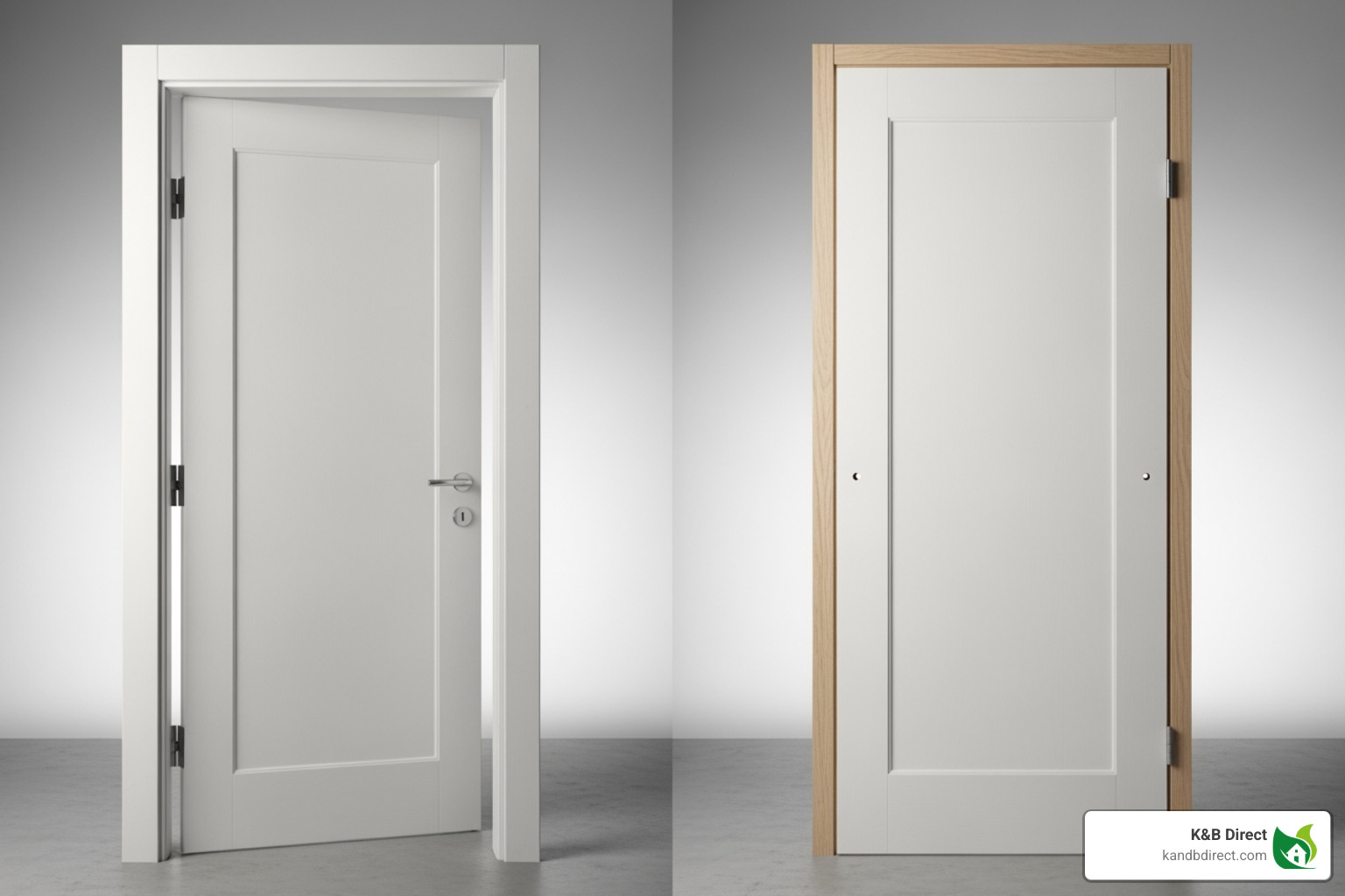A comparison of a pre-hung door unit with a slab door - interior doors A comparison of a pre-hung door unit with a slab door - interior doors