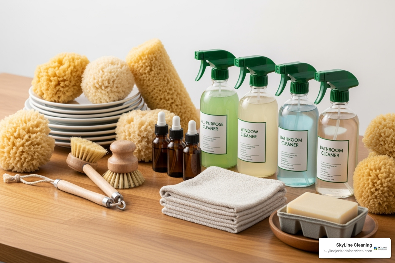 Eco-friendly cleaning supplies - small business cleaning