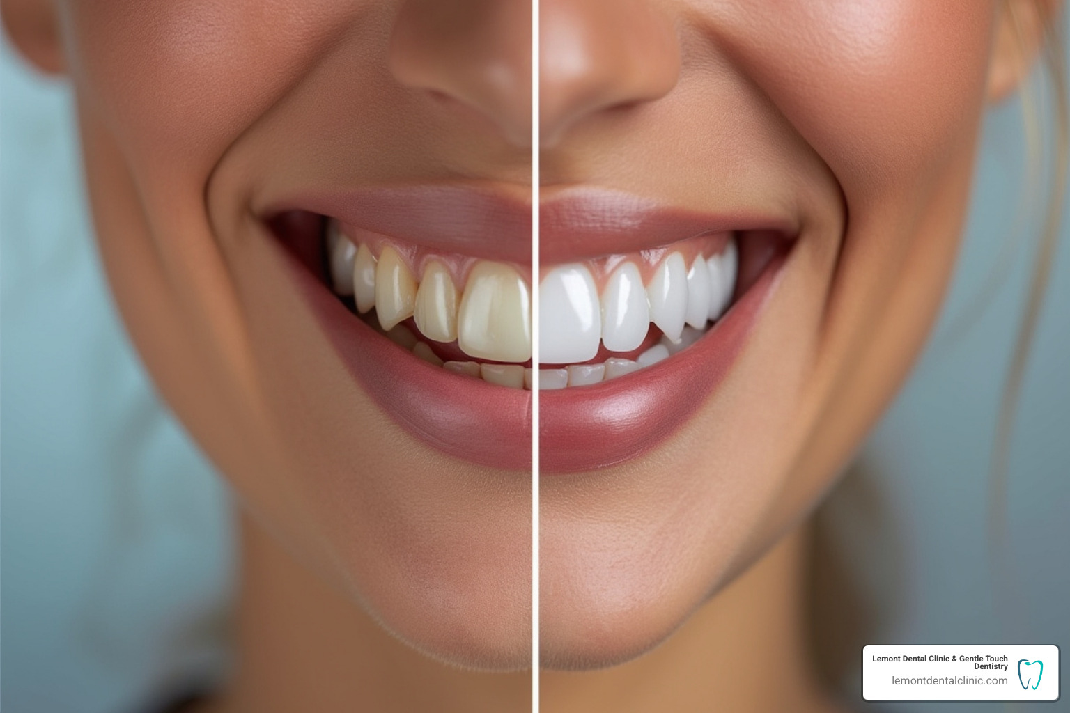before-and-after smile makeover - dentist near lemont il
