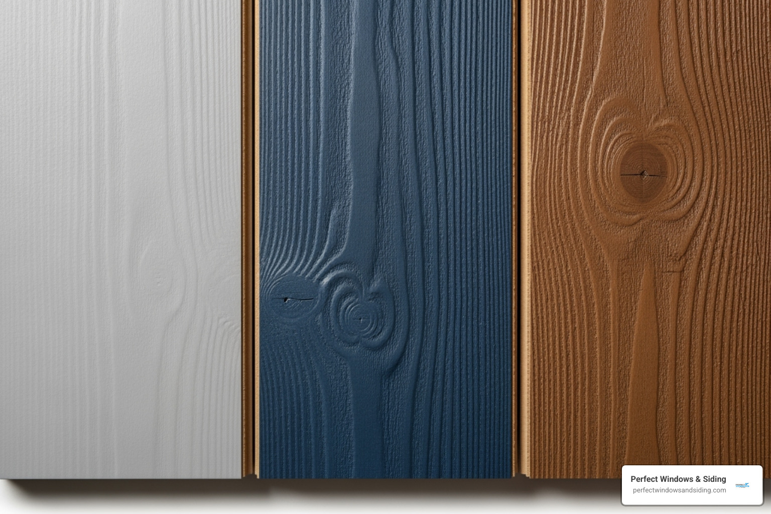various siding material samples like vinyl, fiber cement, and engineered wood - exterior siding solutions