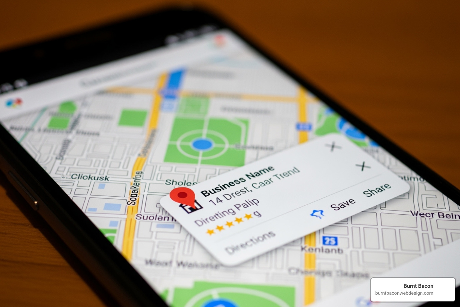 image of a Google Maps search result for a local South Jordan business - web design south jordan