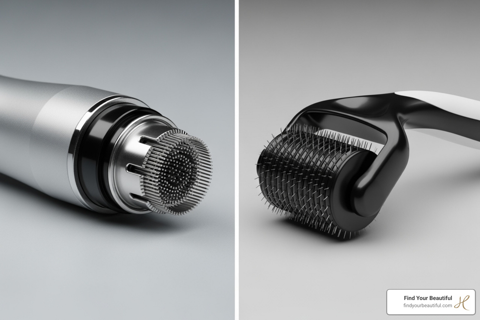 comparing a professional microneedling pen to an at-home dermaroller - microneedling san antonio comparing a professional microneedling pen to an at-home dermaroller - microneedling san antonio
