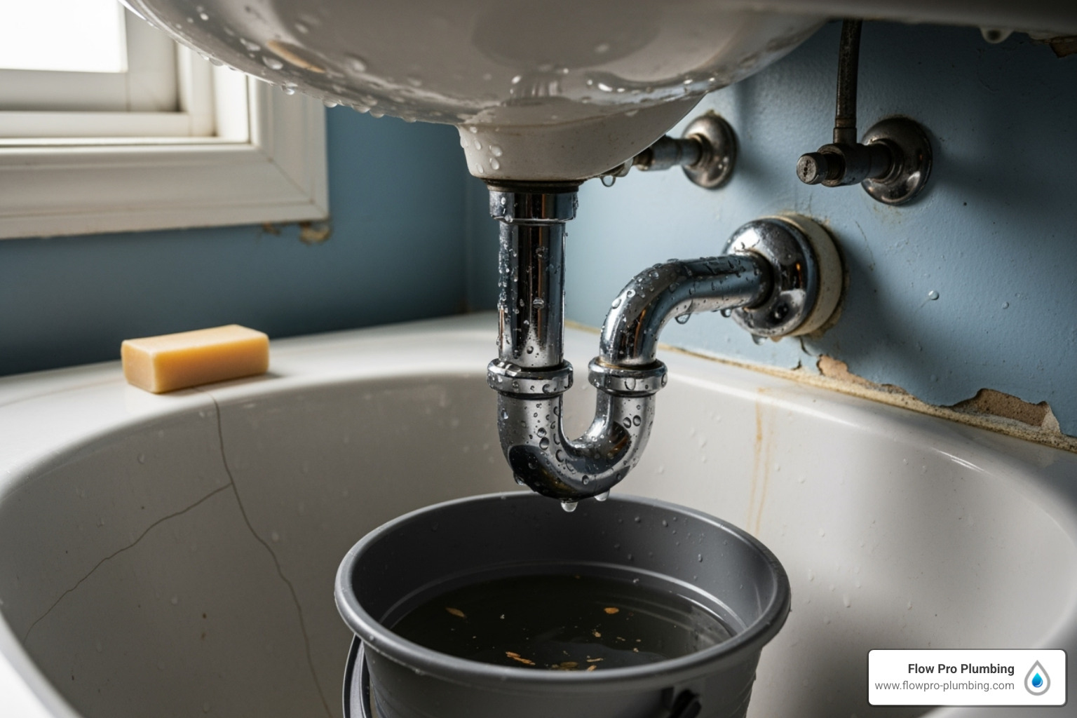 P-trap under a sink with a bucket underneath - fix clogged sink P-trap under a sink with a bucket underneath - fix clogged sink