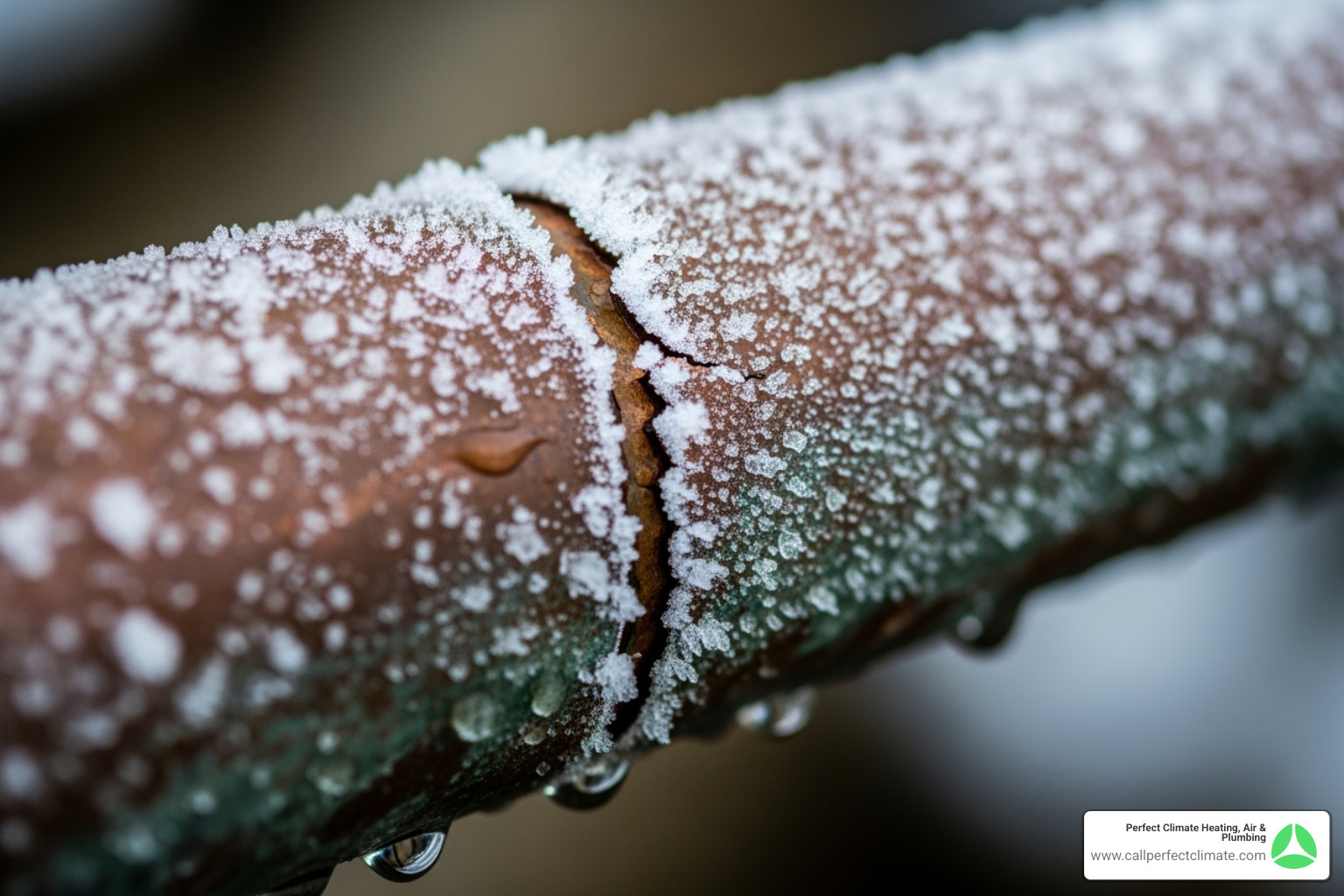 frozen and cracked copper pipe - burst pipe repair frozen and cracked copper pipe - burst pipe repair