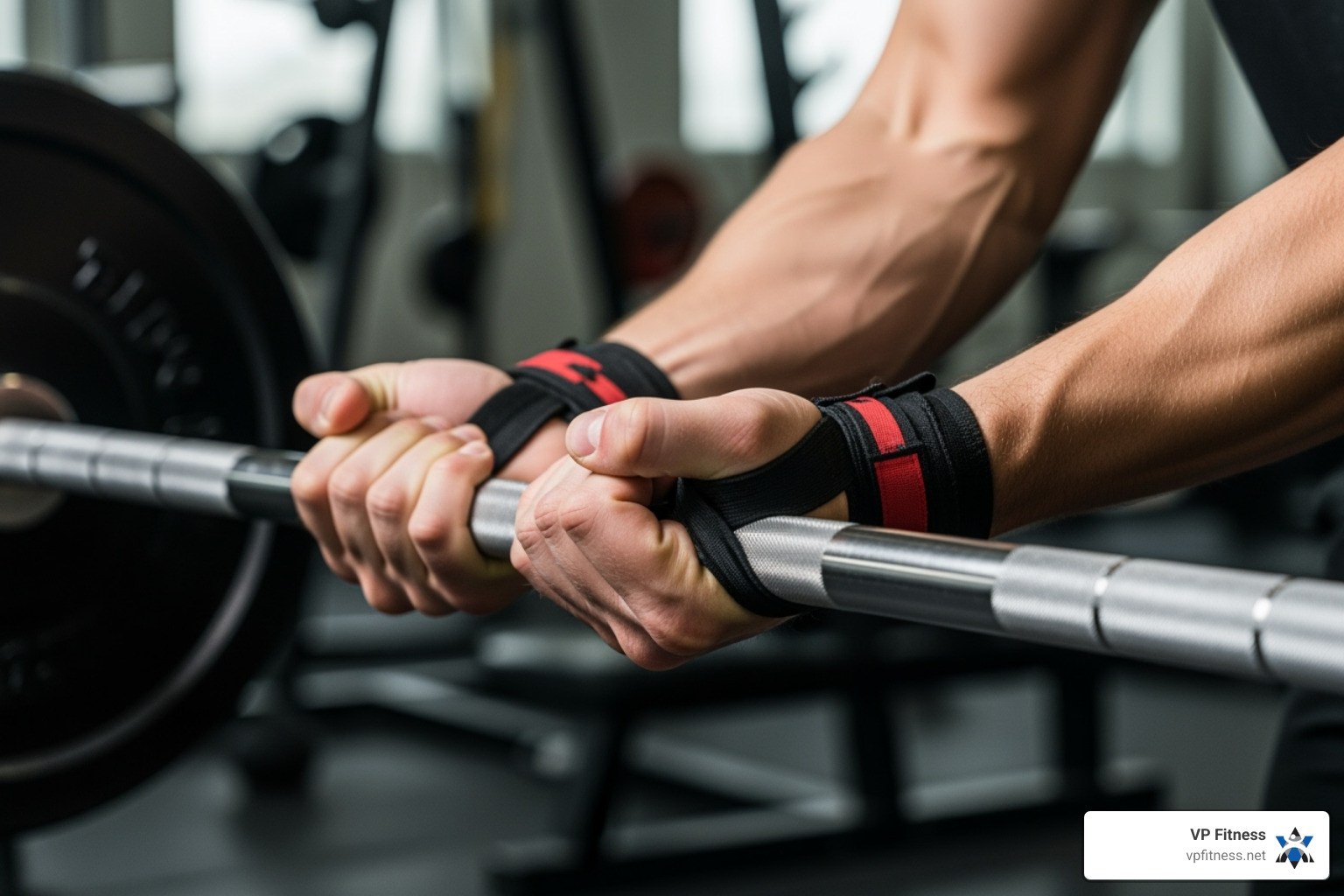 A proper "bulldog" grip on the barbell - Bench press form A proper "bulldog" grip on the barbell - Bench press form