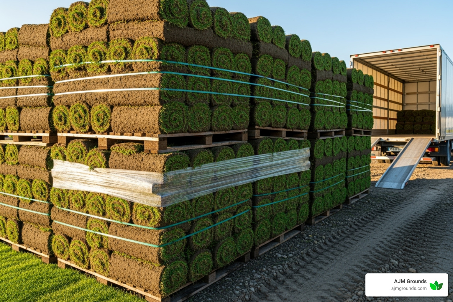 sod pallets ready for delivery - cost to re sod yard