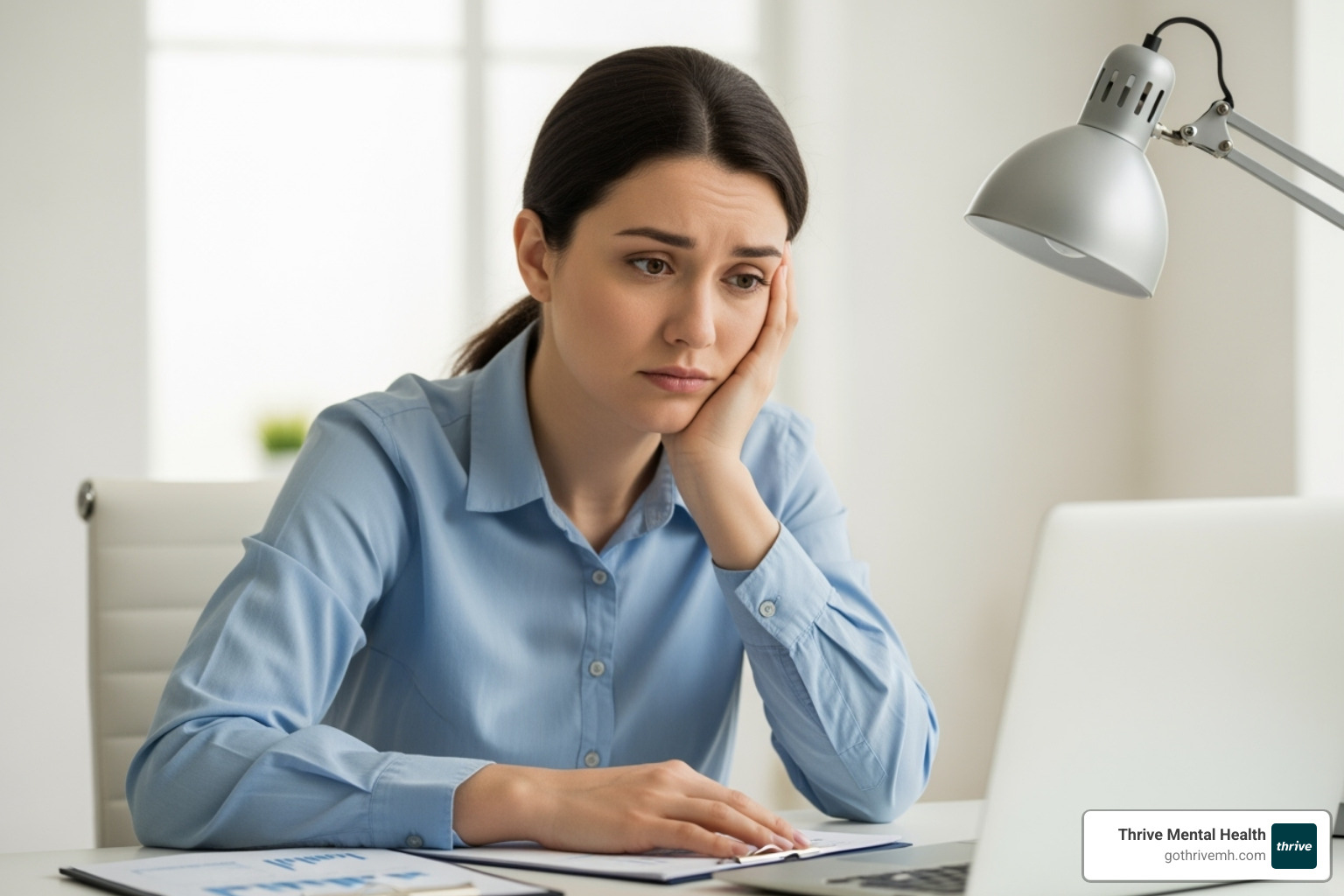illustrating the three components of burnout: exhaustion, cynicism, and inefficacy - Mental health for professionals