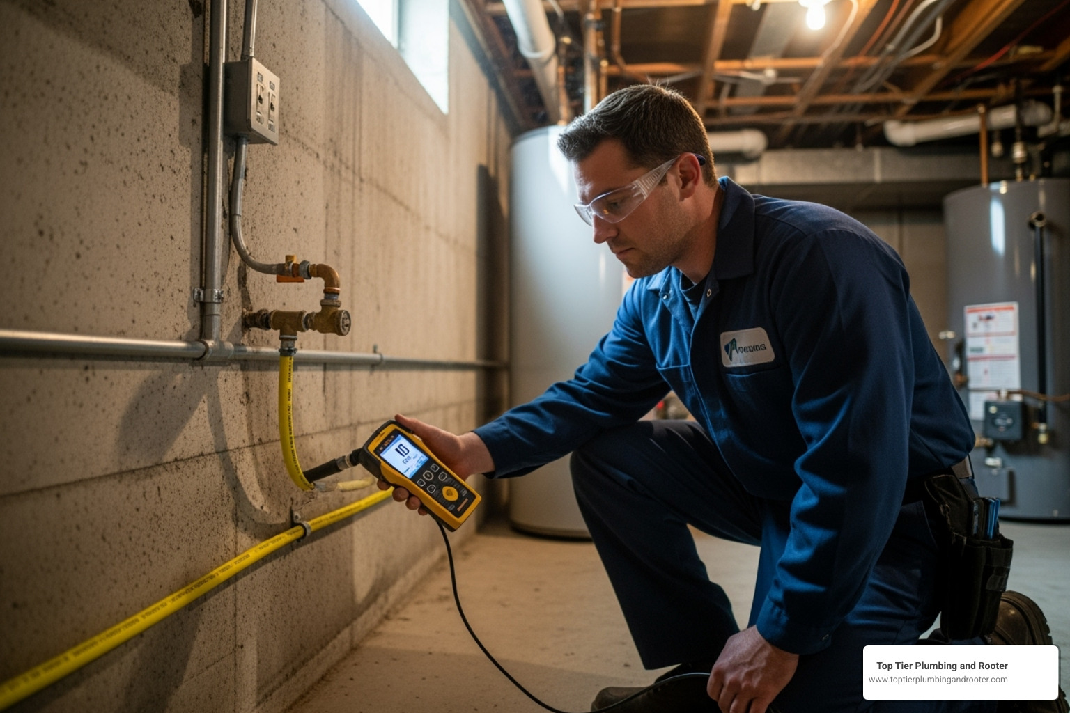 certified technician using an electronic gas leak detector - gas leak detection services certified technician using an electronic gas leak detector - gas leak detection services