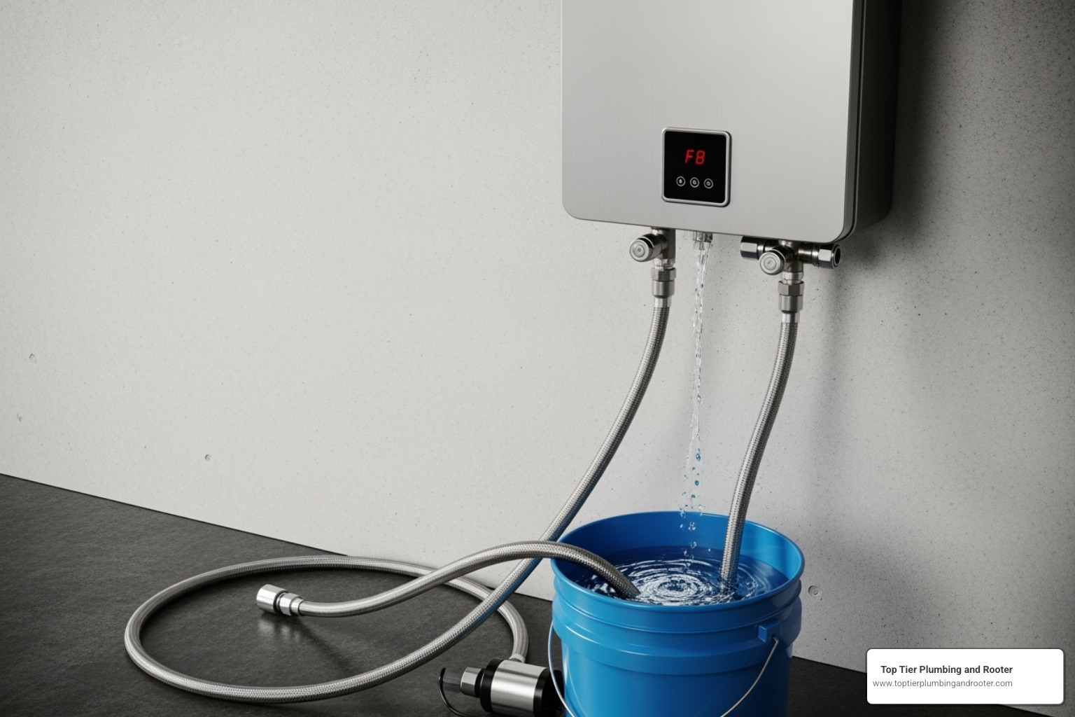 hoses connected to tankless water heater - tankless water heater descaling