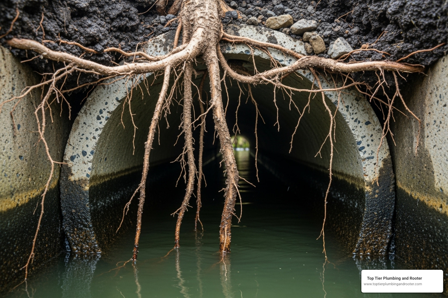 tree roots invading a sewer pipe - New sewer line tree roots invading a sewer pipe - New sewer line