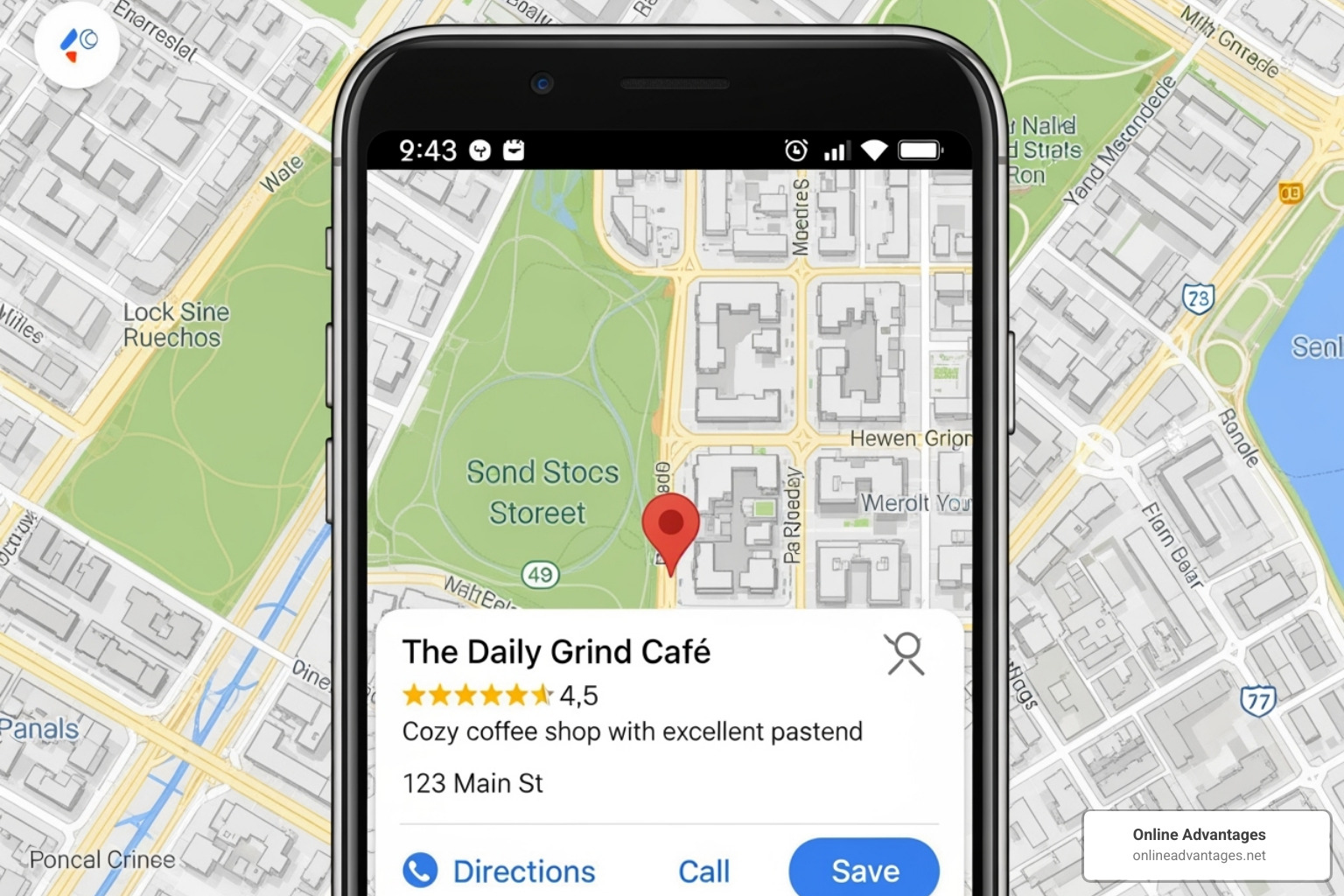 Google Maps search result for a local business - seo company mooresville nc