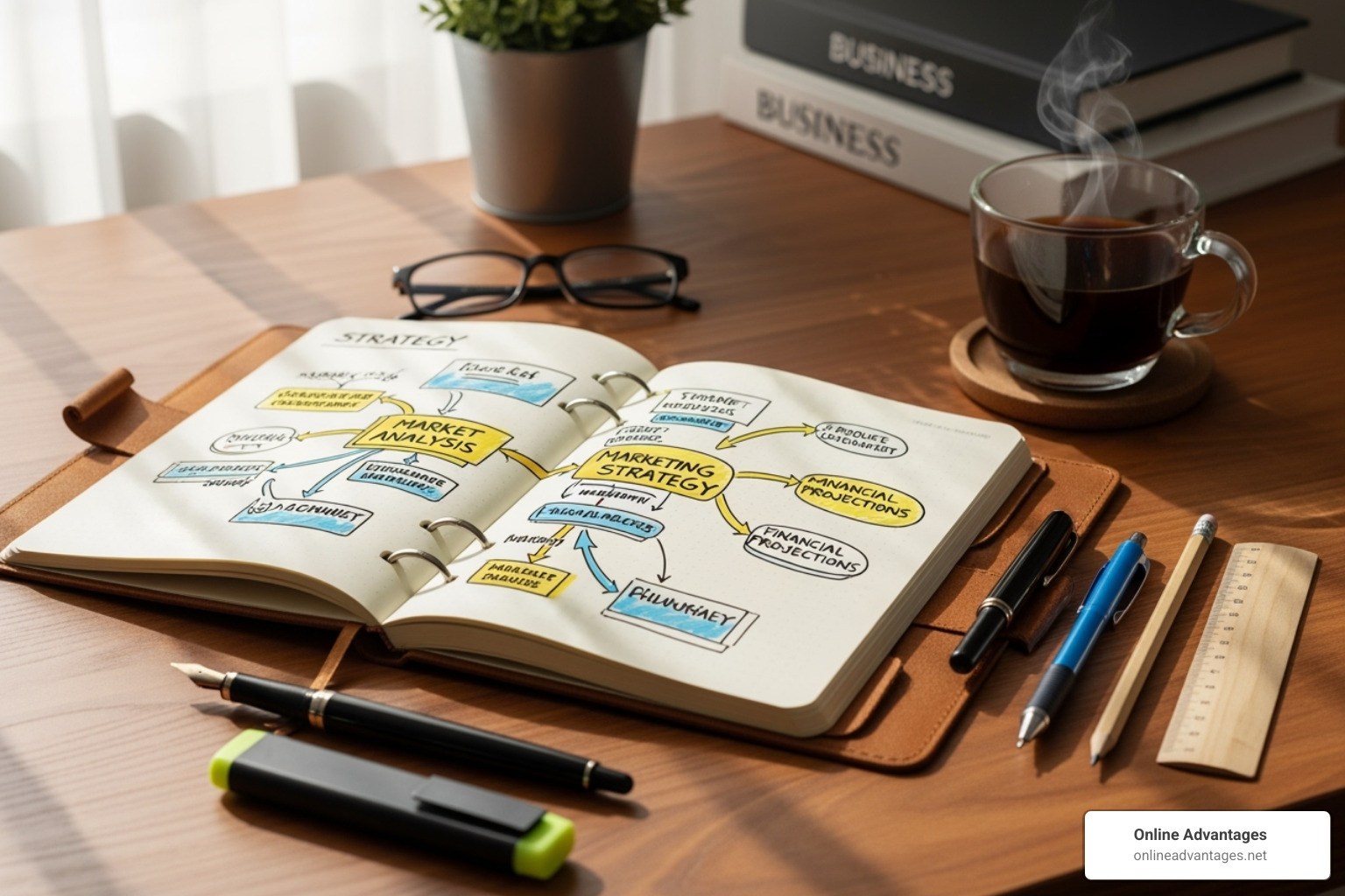 Image of a checklist or strategy mind map for local SEO - local seo mooresville