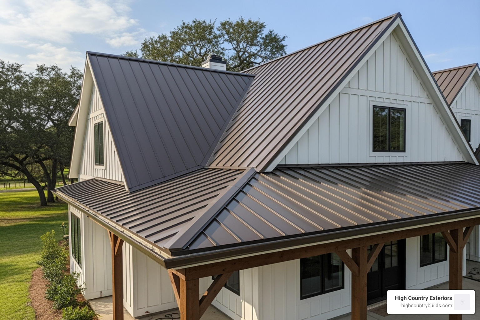 Durable standing seam metal roof - are residential metal roofs loud