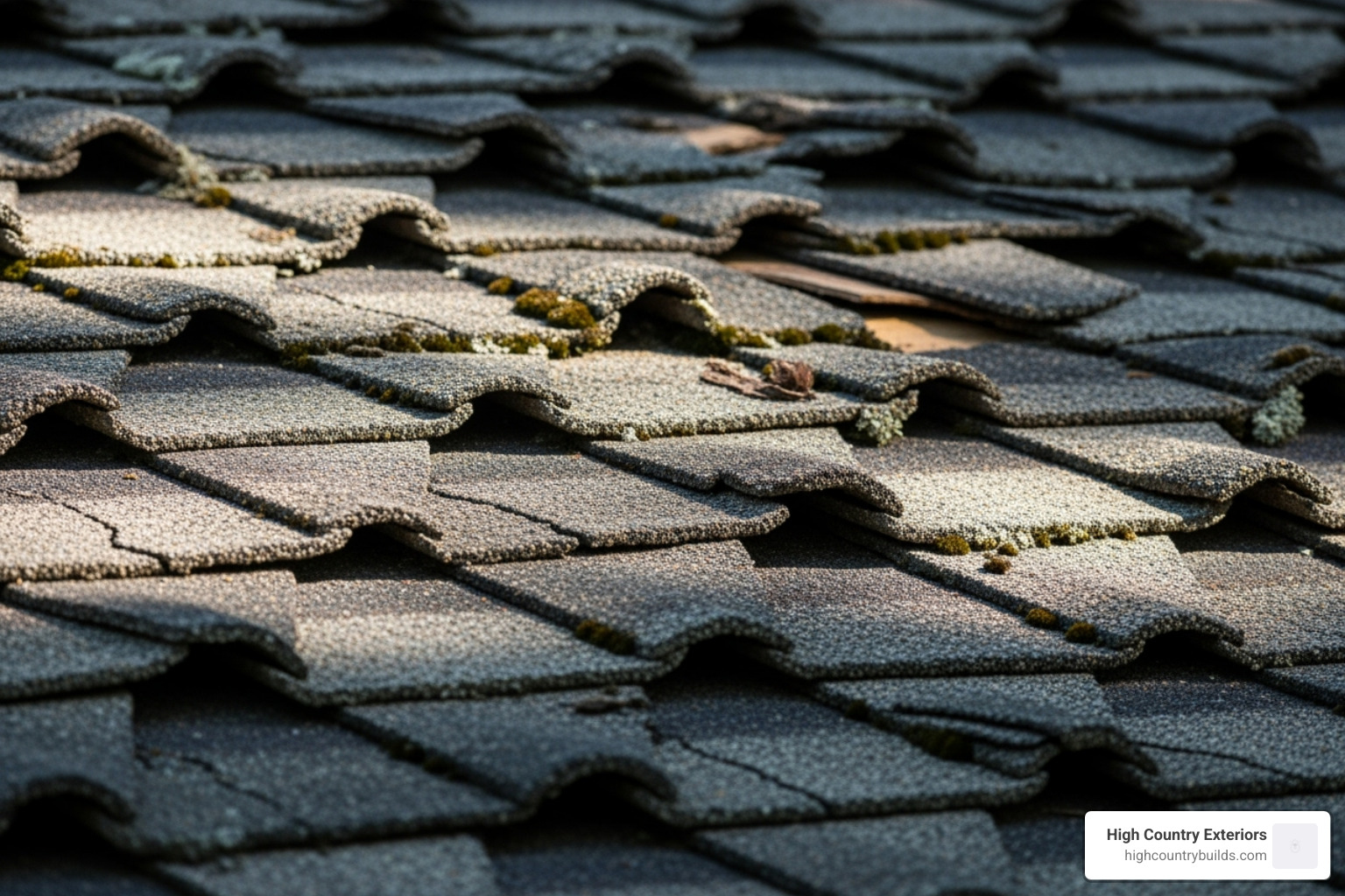 curling and cracked asphalt shingles up close - residential roof replacement contractor curling and cracked asphalt shingles up close - residential roof replacement contractor