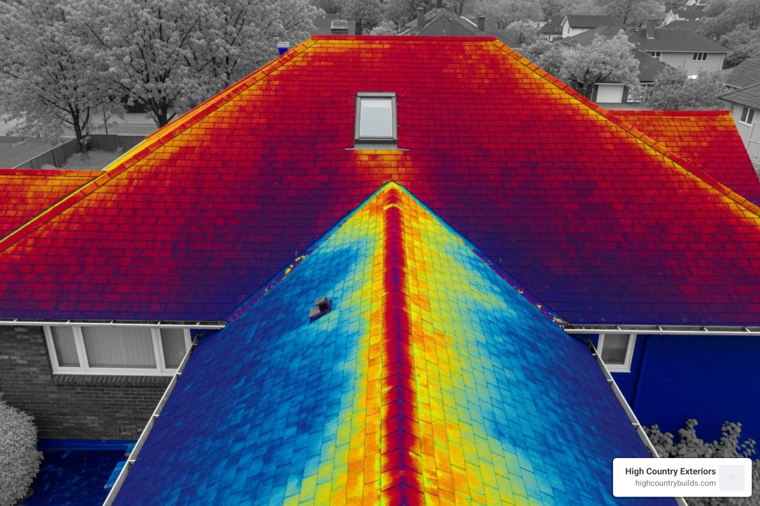 infrared thermal scan of roof - roof leak inspection cost