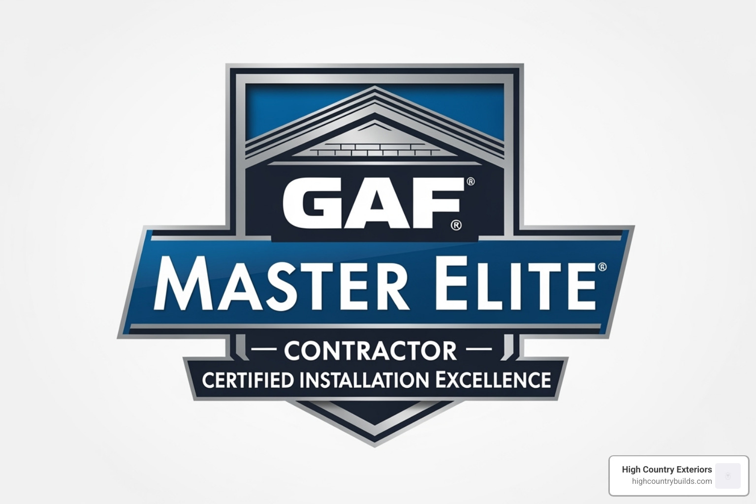 GAF Master Elite contractor logo - roof repair twin falls idaho
