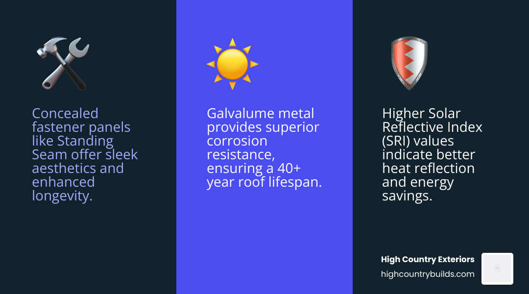 Table comparing different blue shades by SRI value, typical architectural style, and energy efficiency rating - blue metal roof infographic 3_facts_emoji_blue Table comparing different blue shades by SRI value, typical architectural style, and energy efficiency rating - blue metal roof infographic 3_facts_emoji_blue