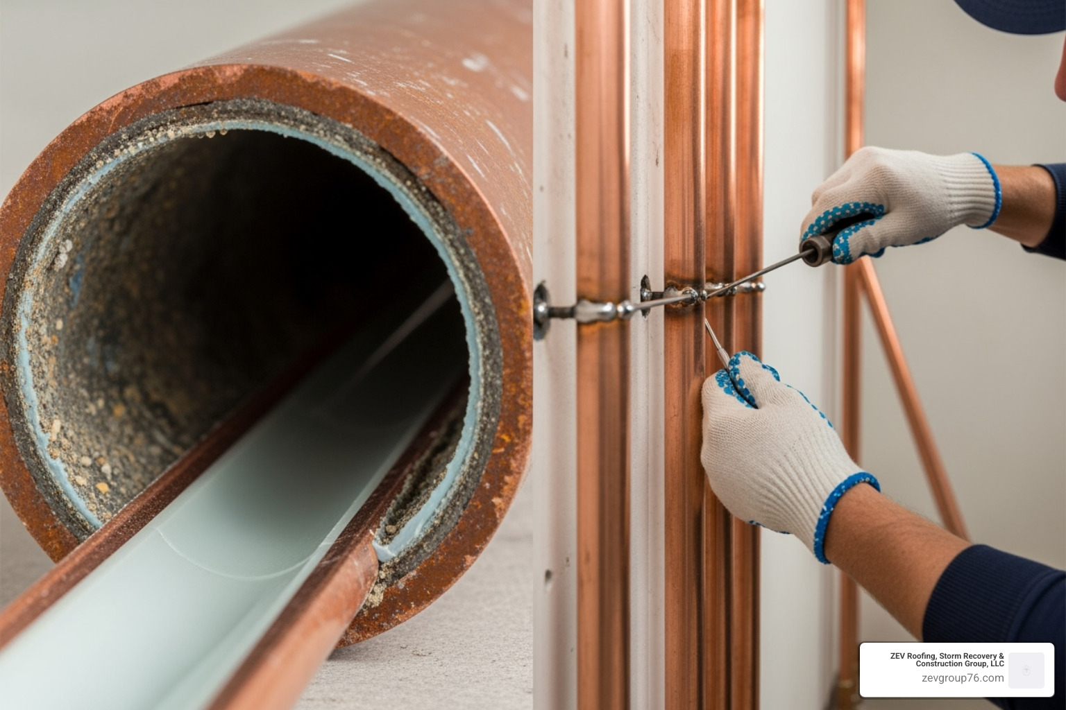 pipe repair with epoxy liner vs full re-piping - how to prevent pinhole leaks in copper pipes